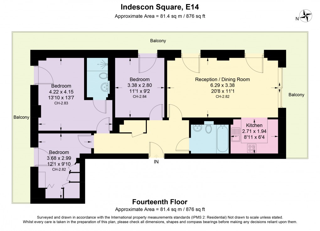 Floorplan for Indescon Square, London