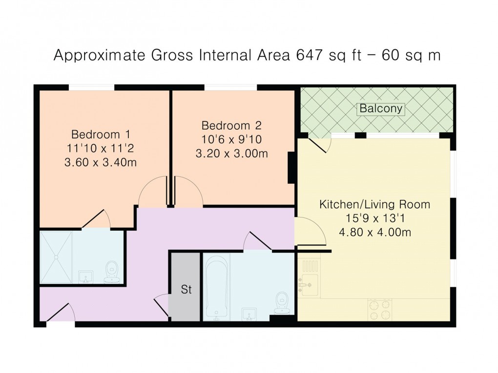 Floorplan for Green Lanes, London