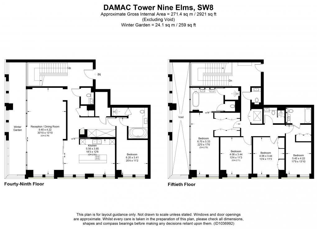 Floorplan for Parry Street, London