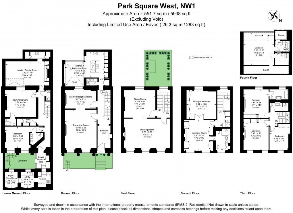 Floorplan for Regents Park, London