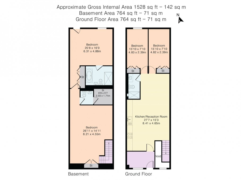 Floorplan for Maida Vale, London