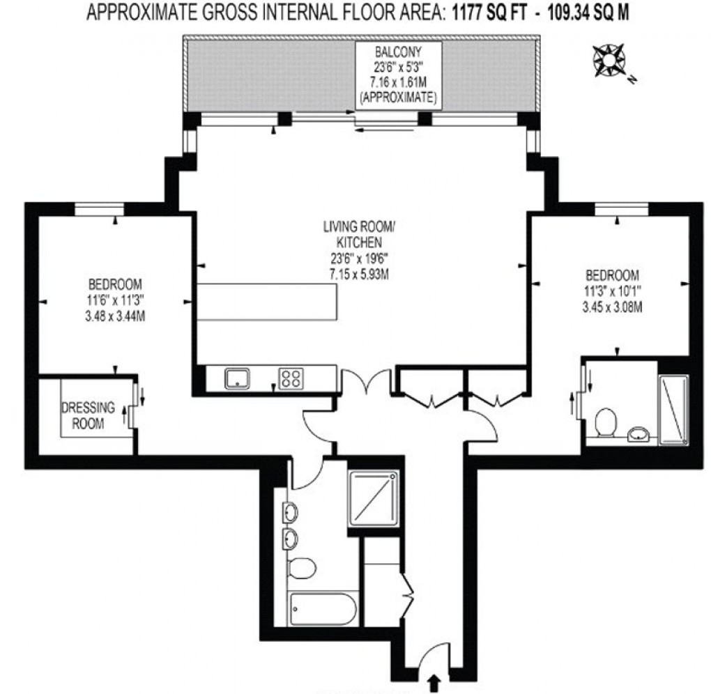 Floorplan for Albert Embankment, 30 Albert Embankment