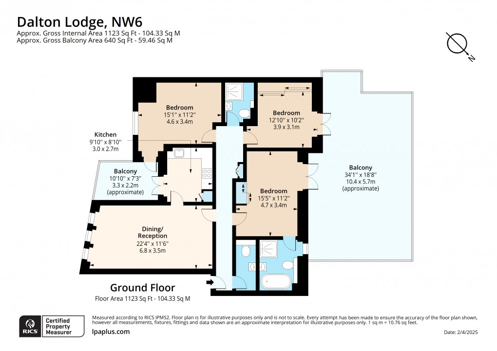 Floorplan for The Avenue, Brent, London