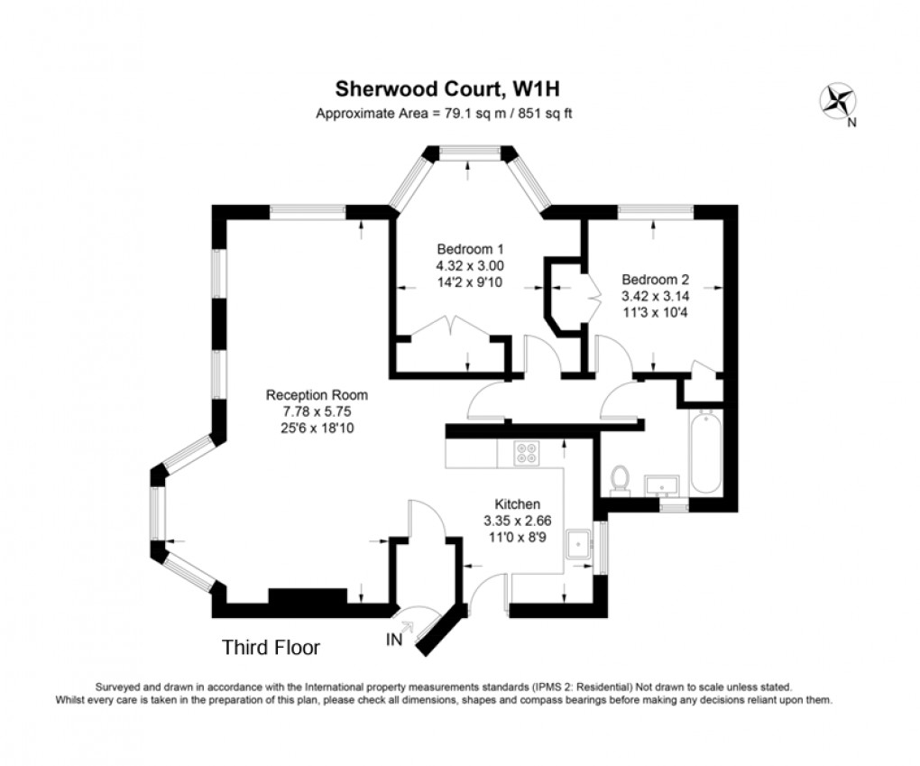 Floorplan for Seymour Place, Marylebone