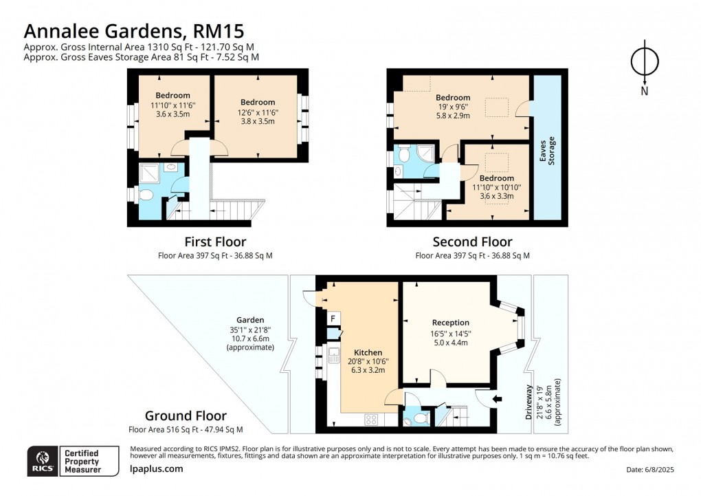 Floorplan for South Ockendon, Essex