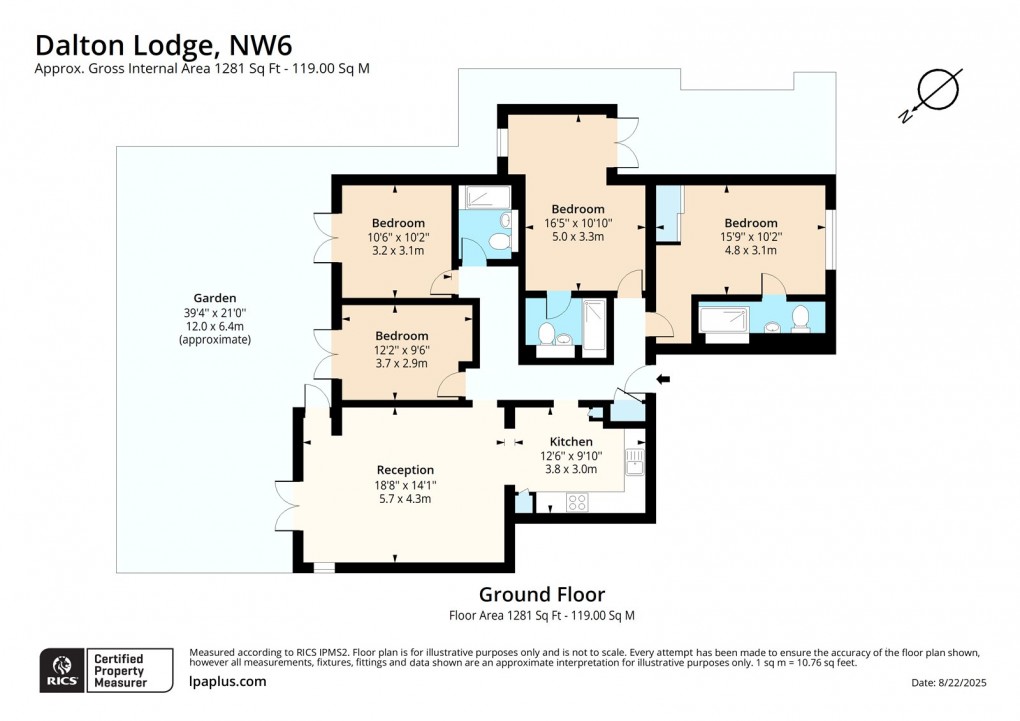 Floorplan for The Avenue, London
