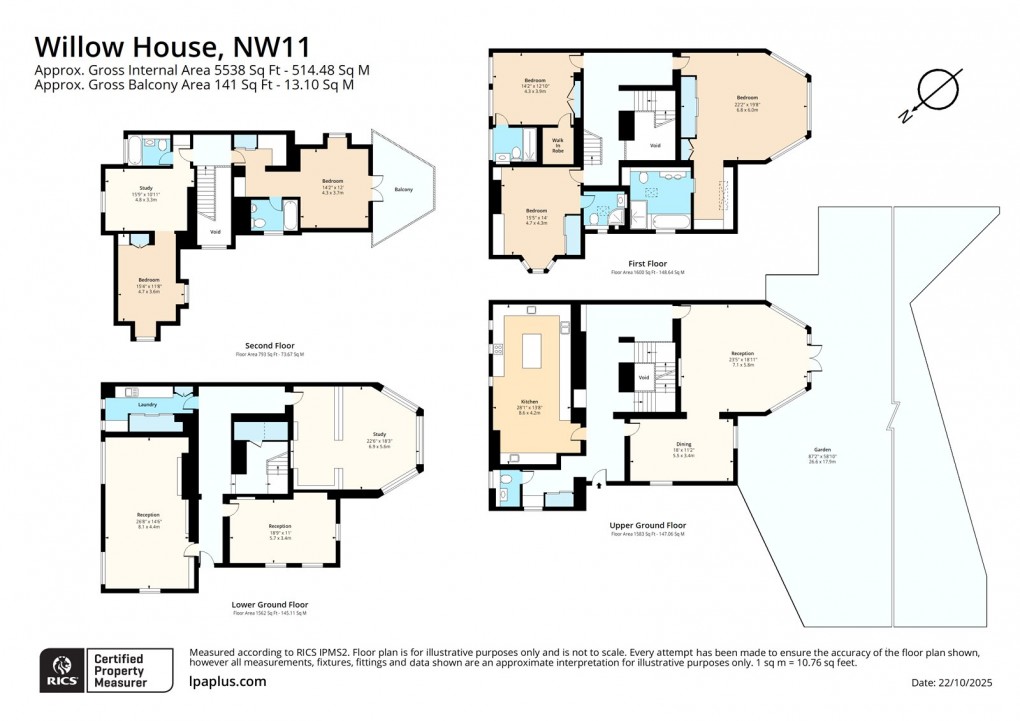Floorplan for Wellgarth Road, London