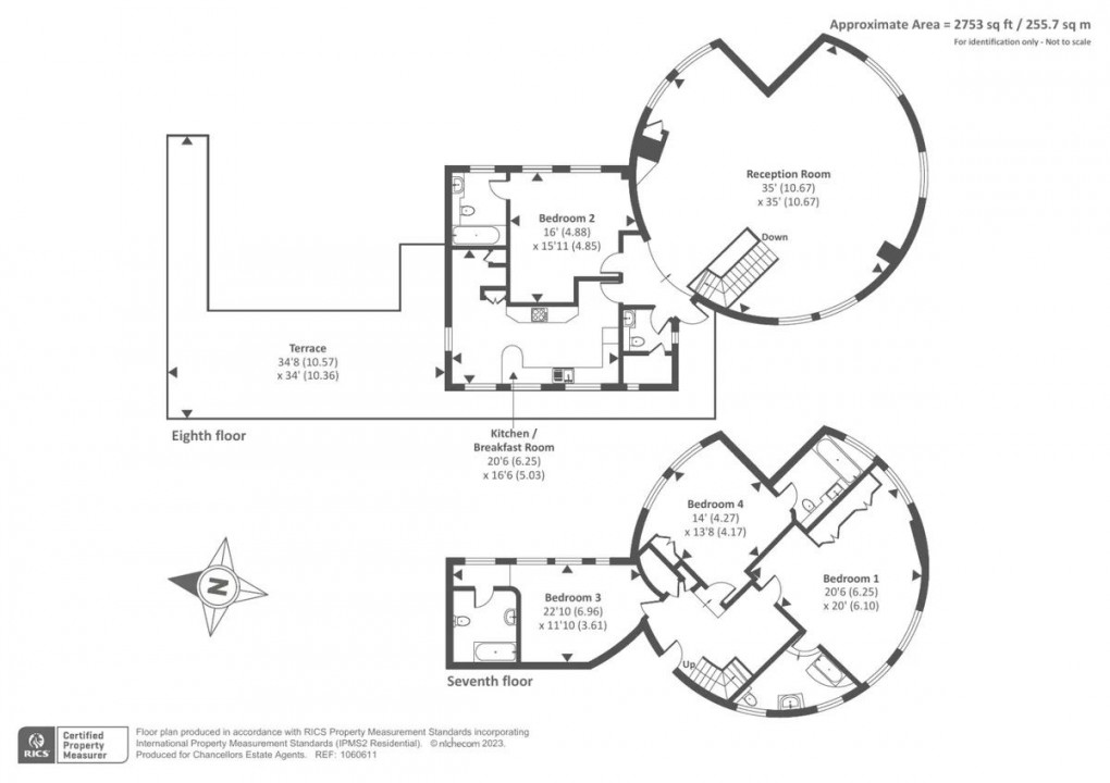 Floorplan for Finchley Road, 2 Finchley Road, St. John's Wood