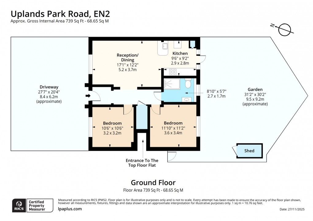 Floorplan for Enfield, London