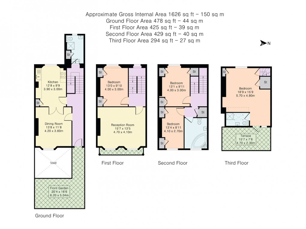 Floorplan for Islington, London