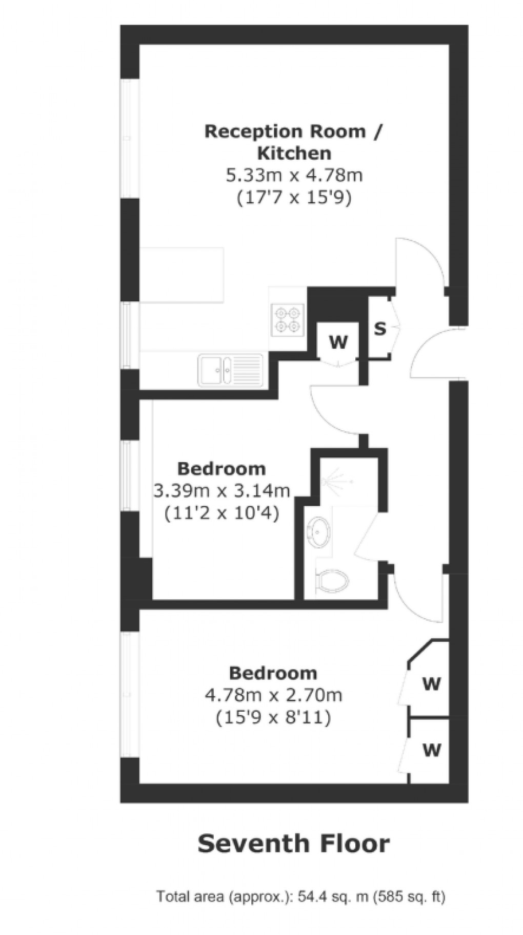 Floorplan for Finchley Road, 2 Finchley Road, St. John's Wood