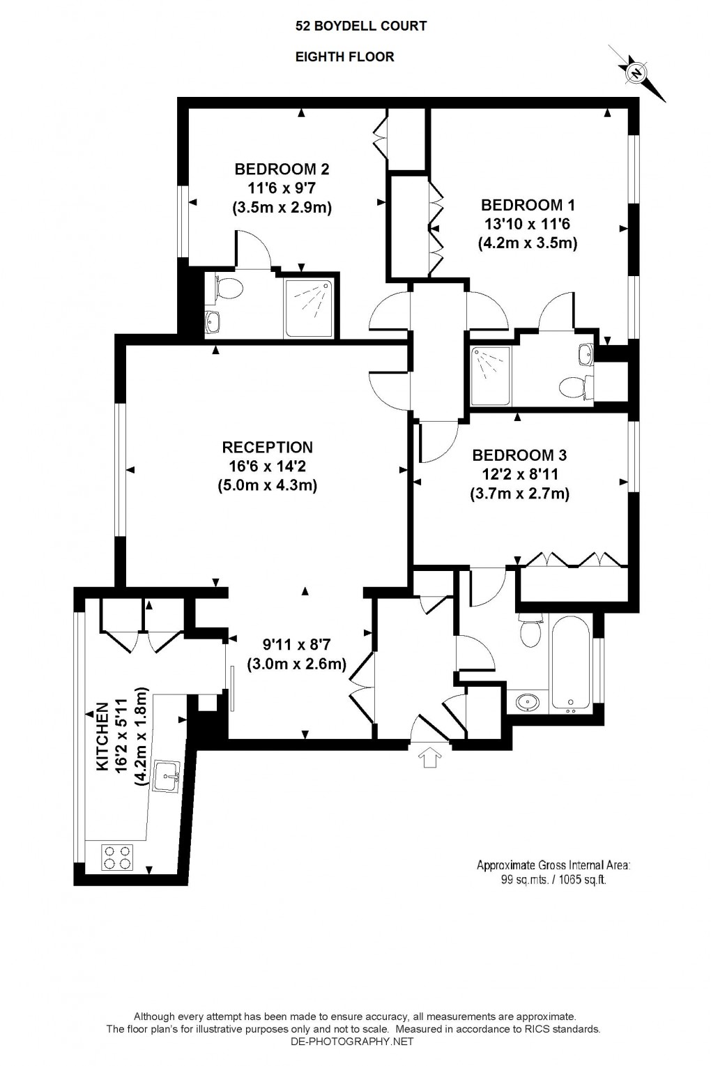 Floorplan for St Johns Wood Park, London